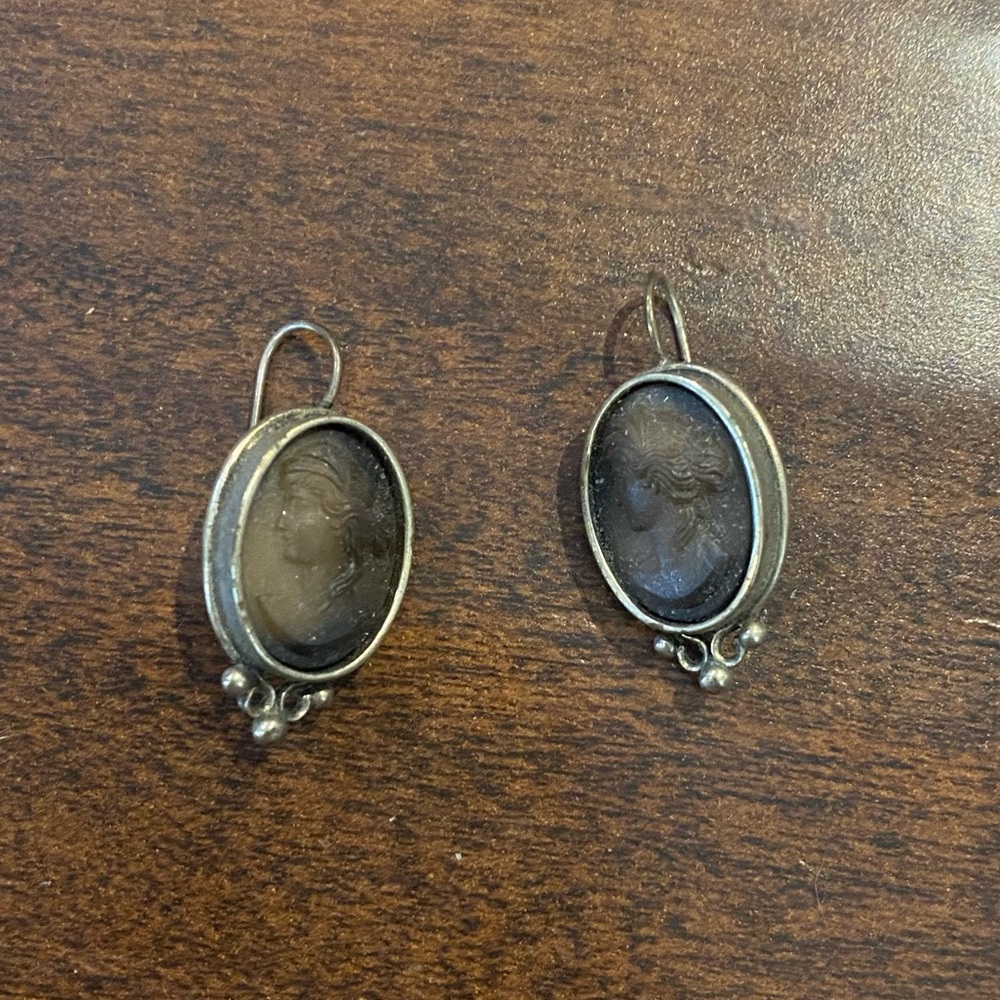 Cameo earrings